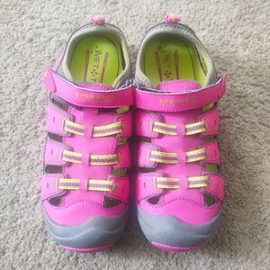 Sperry Top-Sider Wet Tech Fisherman Sandal Hot Pink Girls Size 4 PRE-OWNED